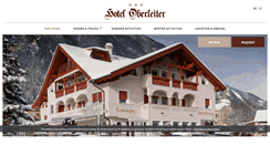 Desktop Screenshot of hotel-oberleiter.com