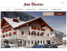 Tablet Screenshot of hotel-oberleiter.com